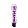 VIBRADOR DE PONTO G JELLY COM CAPA TEXTURIZADA COR ROXO - 5463