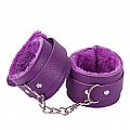 Algema Pelúcia e Corino com Corrente e Fivelas cor Lilás - 8086