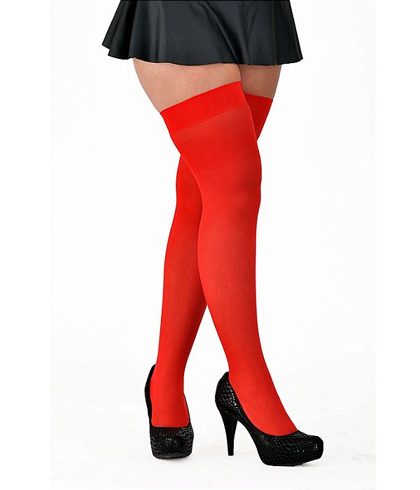 MEIA CALÇA 7/8 SEM RENDA FIO 15 TAM ÚNICO - VERMELHO