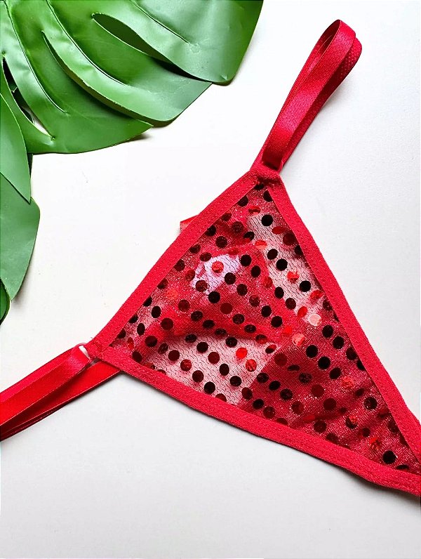 PAETÊ FIO COM PORTA CAMISINHA VERMELHO - 095