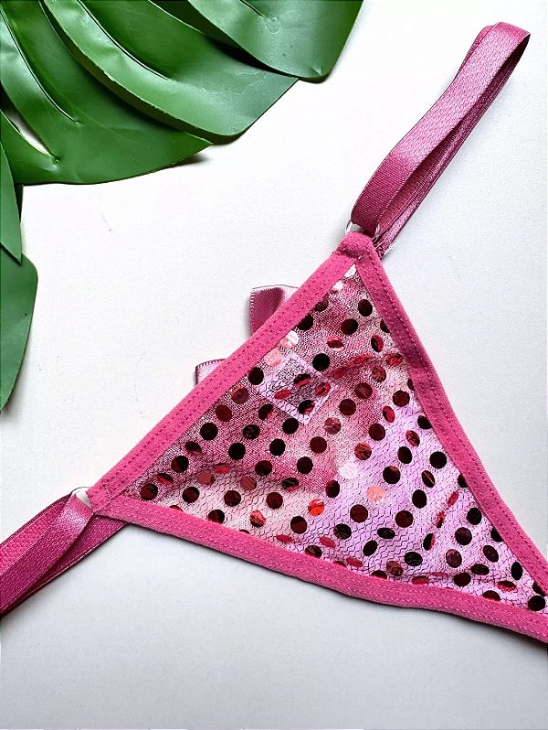 PAETÊ FIO COM PORTA CAMISINHA ROSA SANDIA - 095