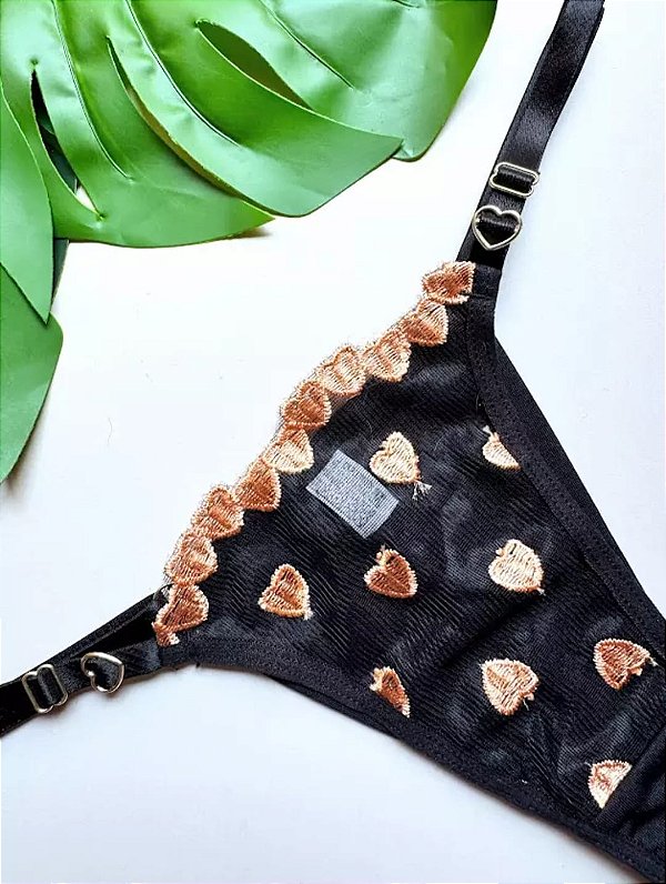 BORDADO FIO DUPLO TULE PRETO - 073