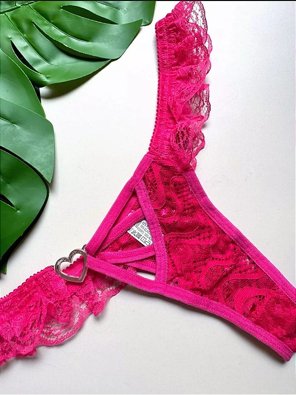 CORAZON FIO COM BABADO PINK - 453