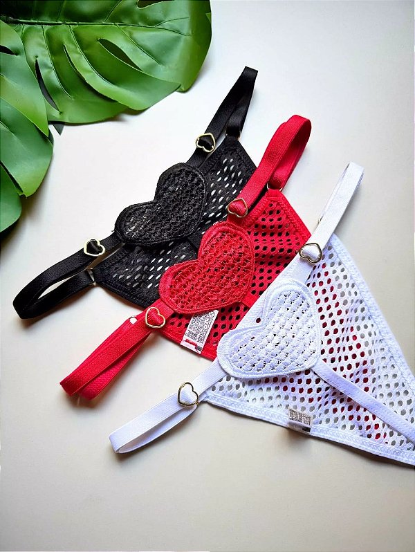 PAIXÃO FIO C/ BORDADO BRANCO - 1020