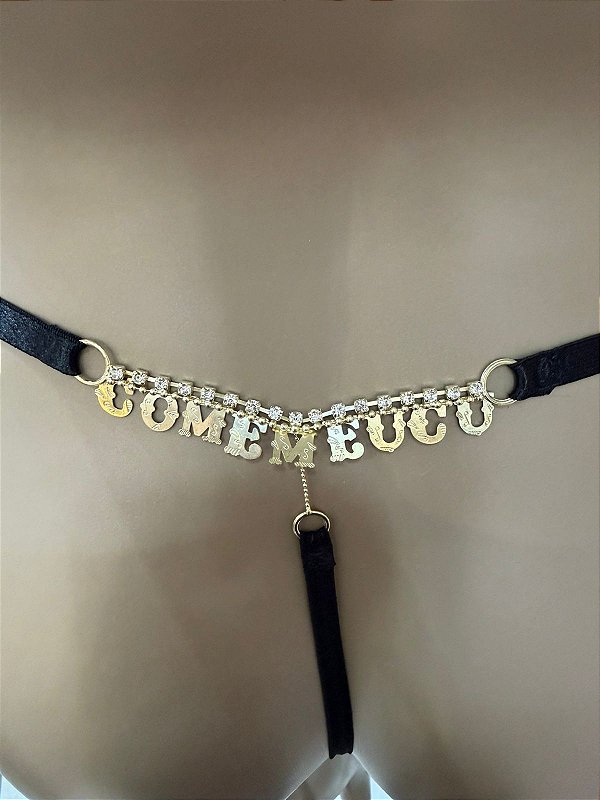 COMEMEUCU FIO FRASE - PRETO