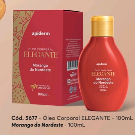 ELEGANTE Óleo Corporal com óleo de amêndoas e Morango 100ml - AP5677