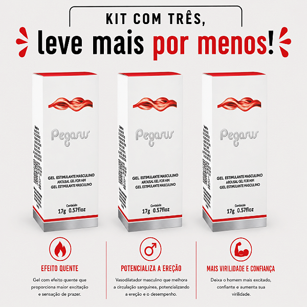 KIT COM TRES CLIV PEGASUS 17g ( cada sai por 28,87 no pix )