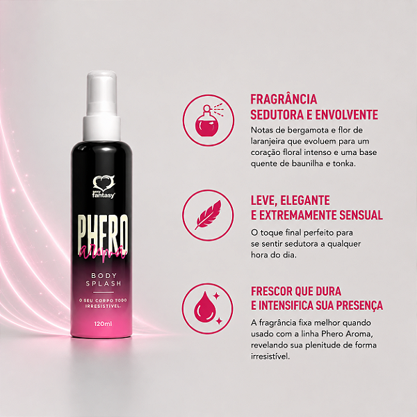PHERO Aroma Feminino Body Splash 120ml