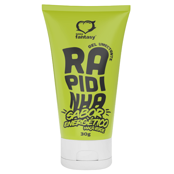 RAPIDINHA Gel Umectante Lubrificante Sabor Energético Maça Verde 30g