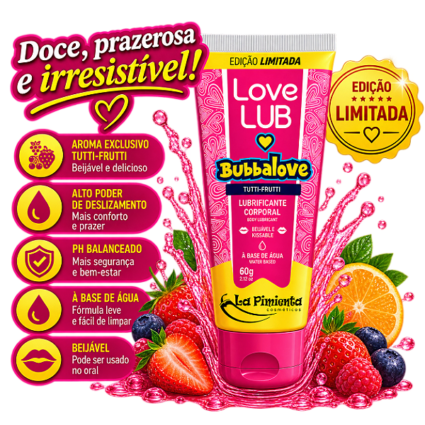 BUBBALOVE GEL TUTTI-FRUTTI 60g
