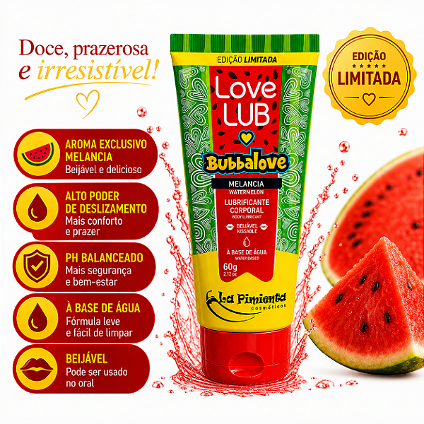 BUBBALOVE GEL MELANCIA 60g