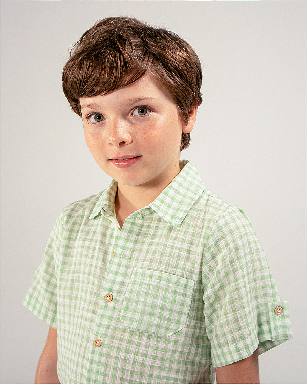 Camisa Madeira Manga Curta