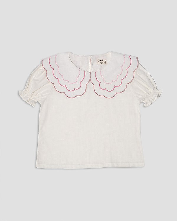 Blusa picnic manga curta adulto