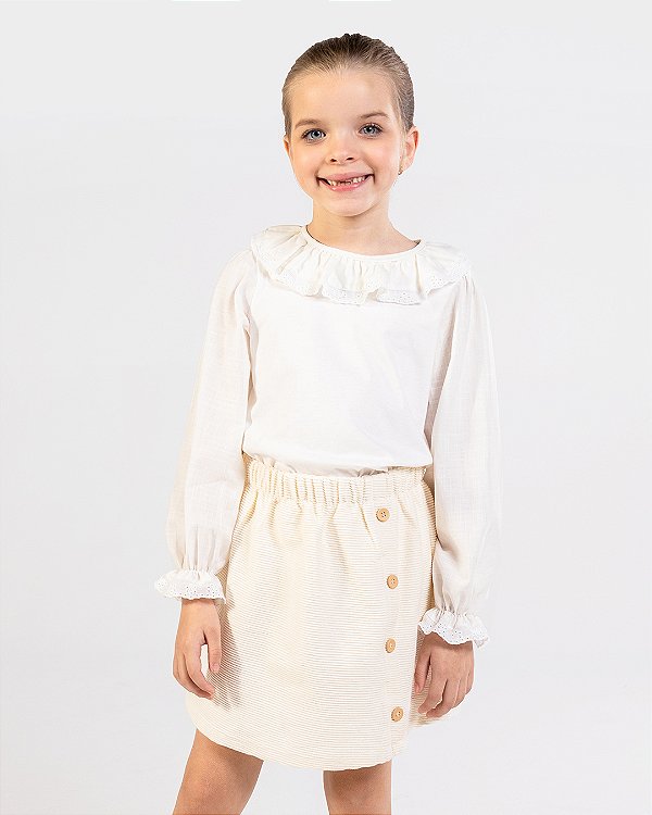 Blusa camponesa manga longa