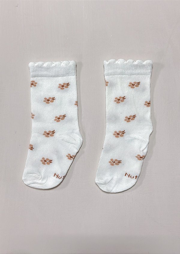 Meia nutti estampada