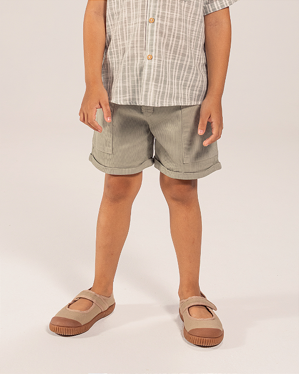 Bermuda cotelê Verde