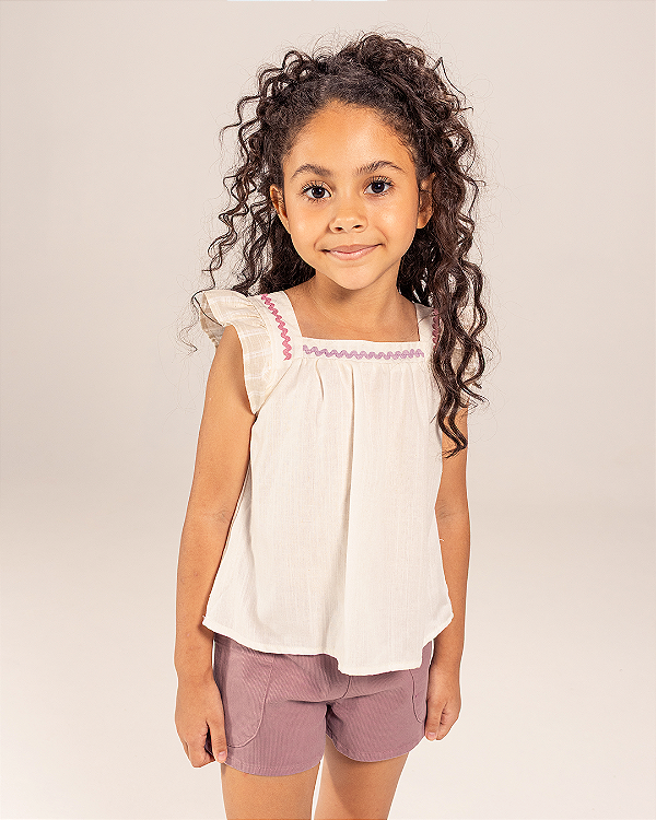 Blusa melodia Off-white