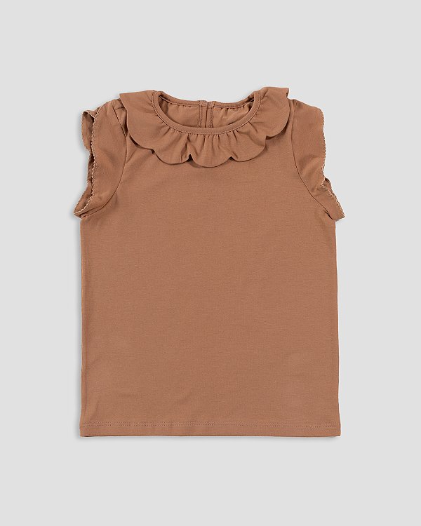 Blusa girassol Verde calmaria Marrom