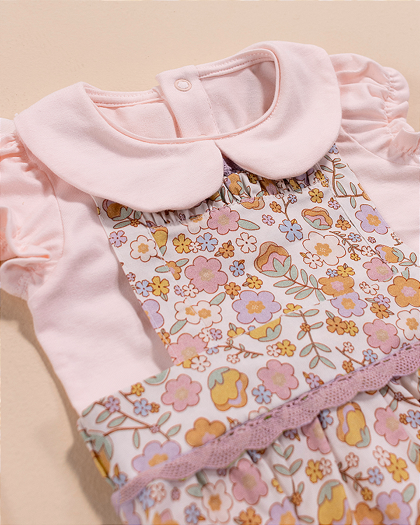 Body natural Verde calmaria Rosa bebê