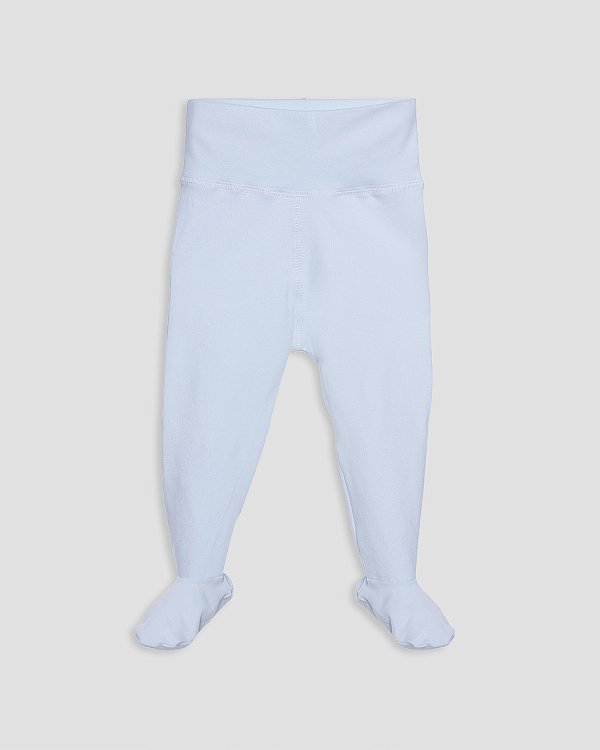Calça comfort com pé Azul claro