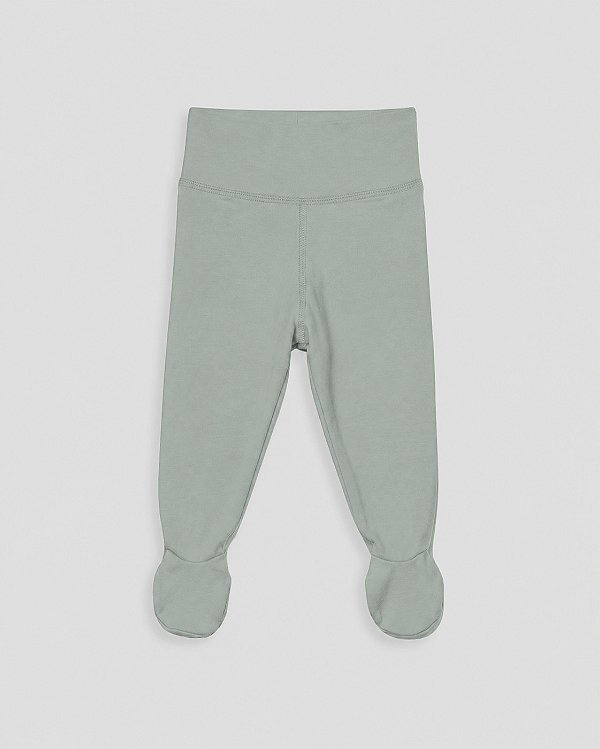 Calça comfort com pé Verde calmaria