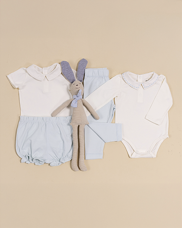 Short conforto Azul claro