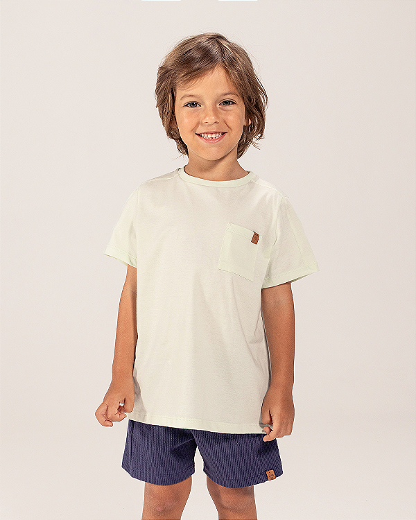 Camiseta recortes Verde claro