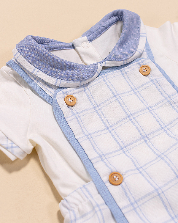 Body mimo Off-white + azul