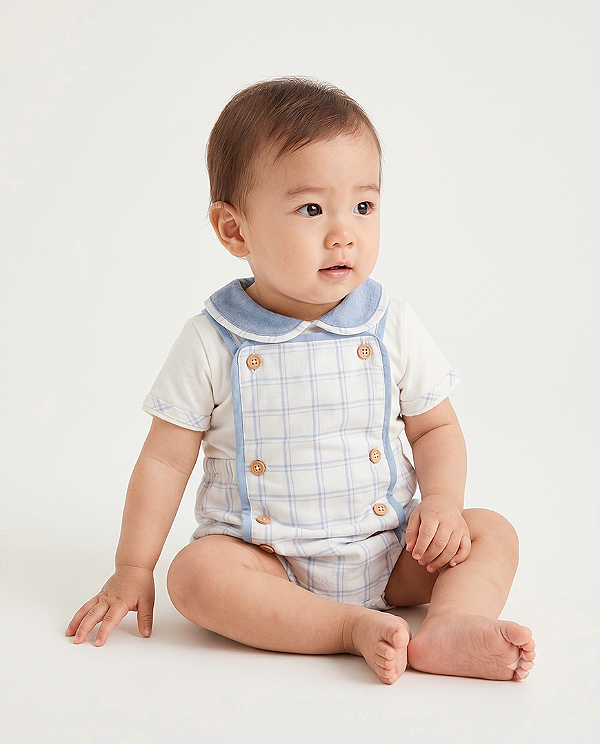 Body mimo Off-white + azul