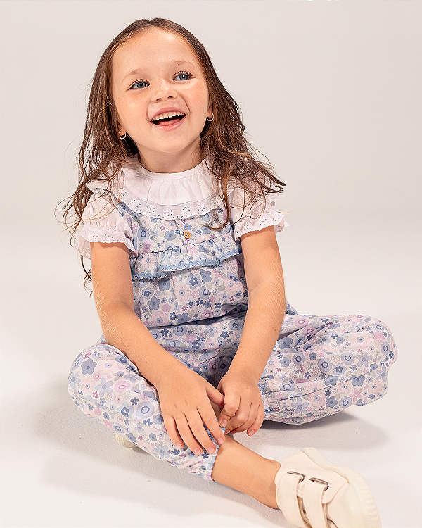 Macacão jasmim Estampa doçura