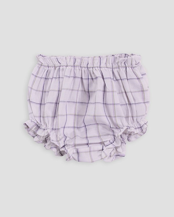 Tapa fralda vintage Quadriculado lilás