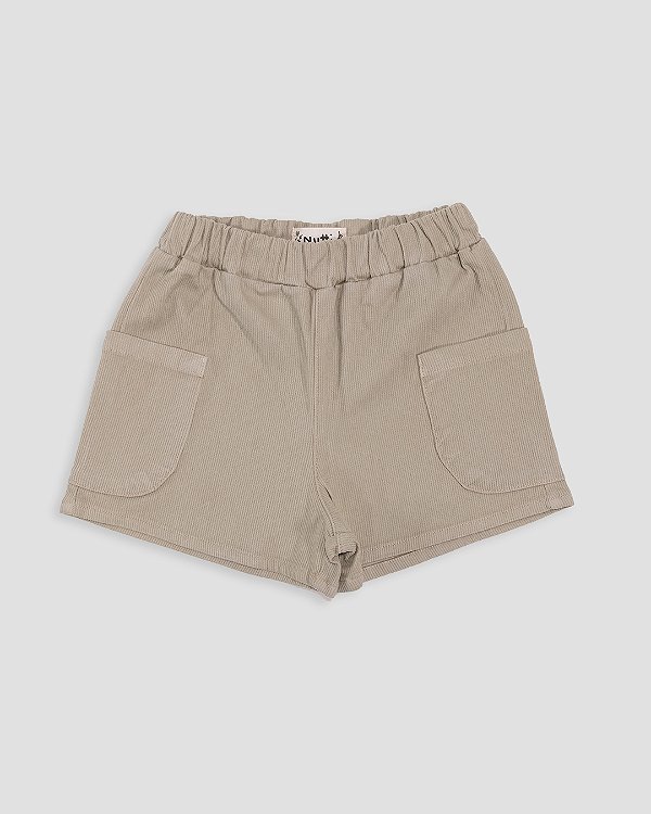 Short cotelê Chocolate