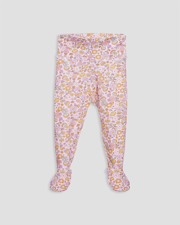 Calça comfort com pé estampada Estampa encanto