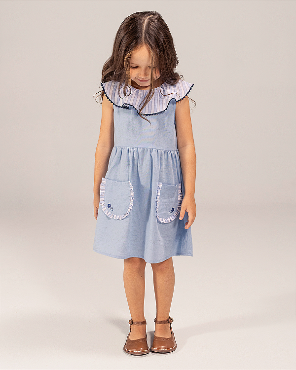 Vestido sorrir Azul
