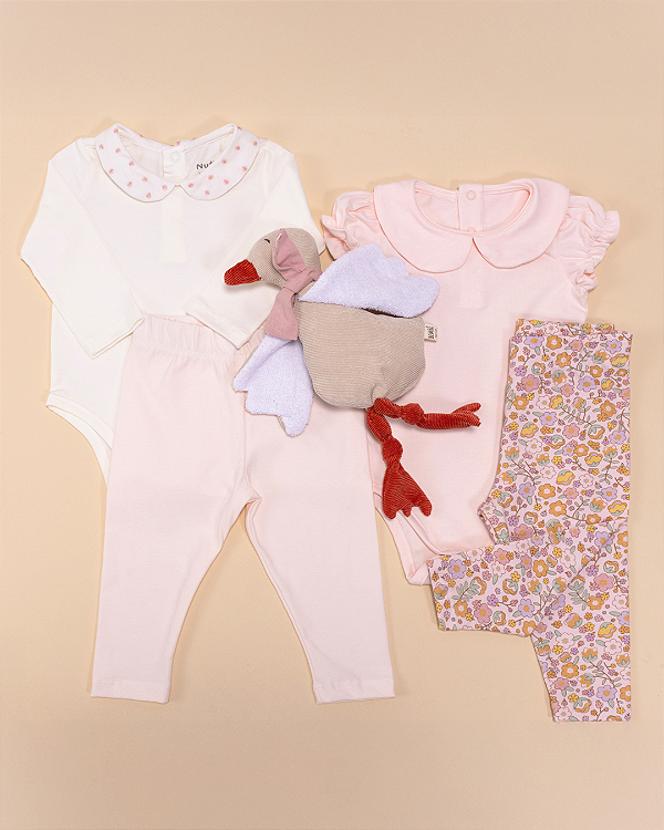 Calça básica Rosa bebê