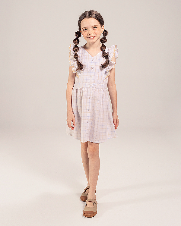 Vestido cultivar Xadrez marinho