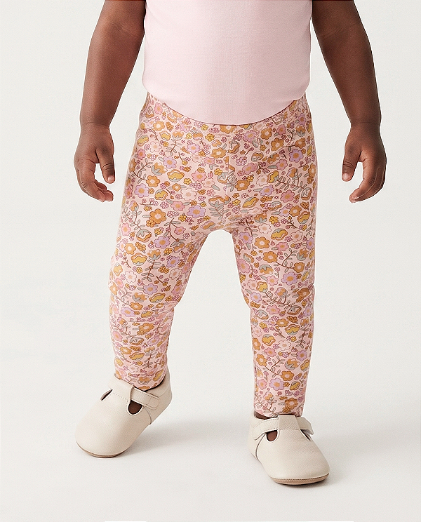 Calça básica estampada Estampa encanto