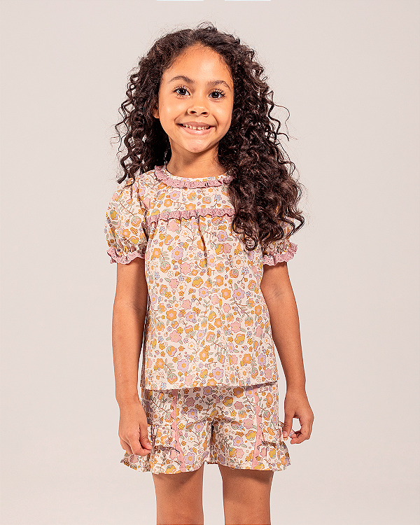 Blusa margarida Estampa encanto