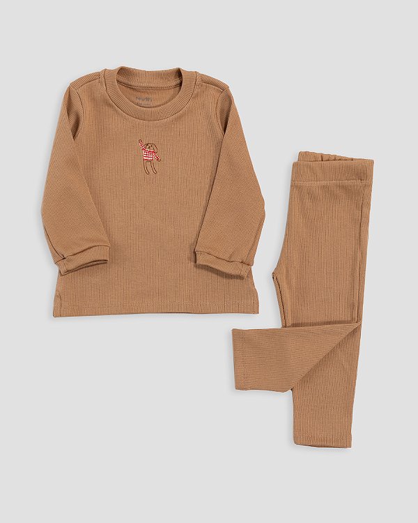 Conjunto confort Caramelo