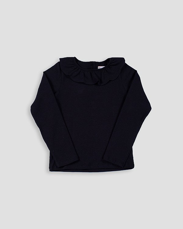 Blusa pétala Preto