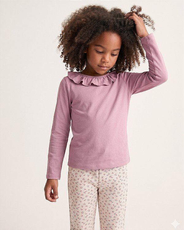 Blusa pétala Rosê