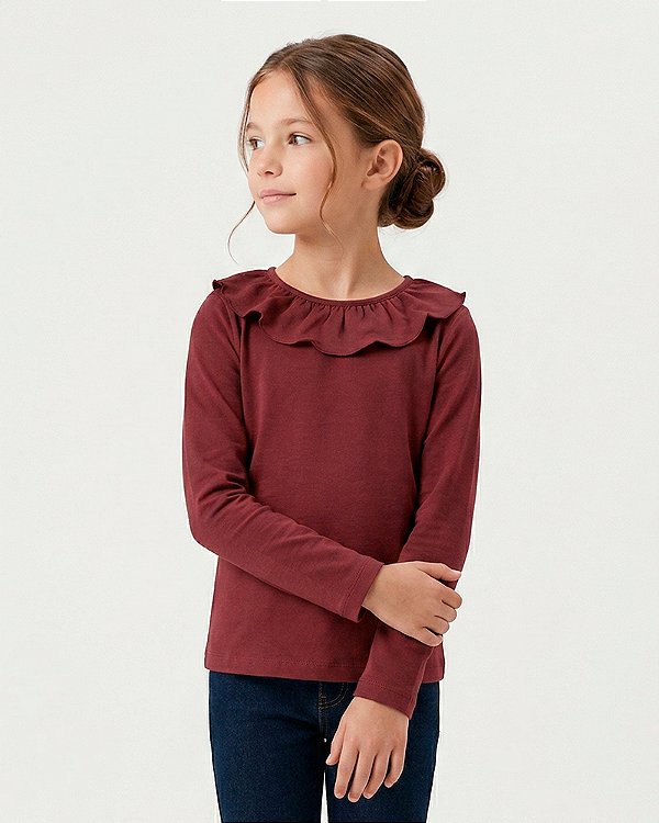 Blusa pétala Terracota