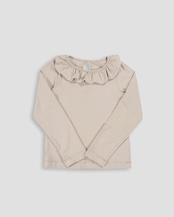 Blusa pétala Areia