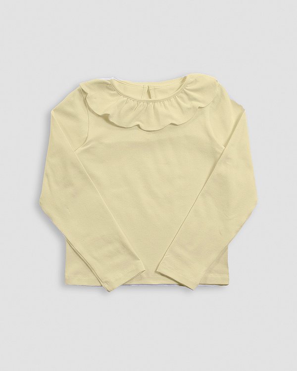 Blusa pétala Amarelo ouro