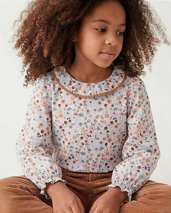 Blusa lembranças Estampa botânica