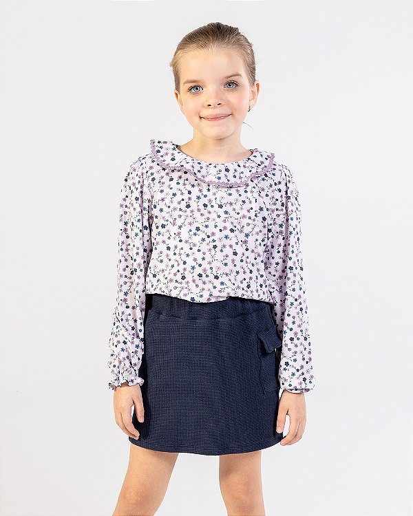 Blusa lembranças Estampa azaléia