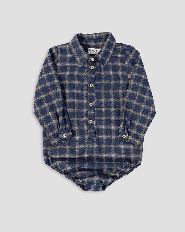 Body camisa Xadrez verde