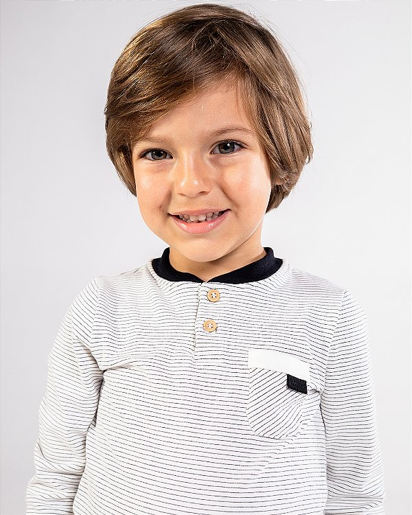 Body luneta Preto/branco