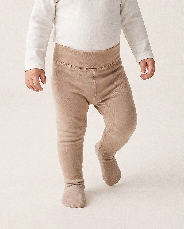 Calça comfort com pé Caramelo