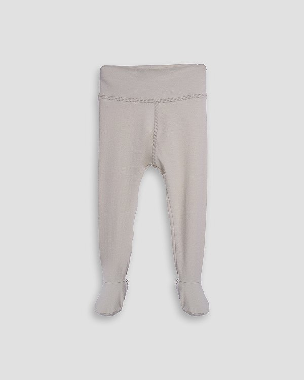 Calça comfort com pé Bege